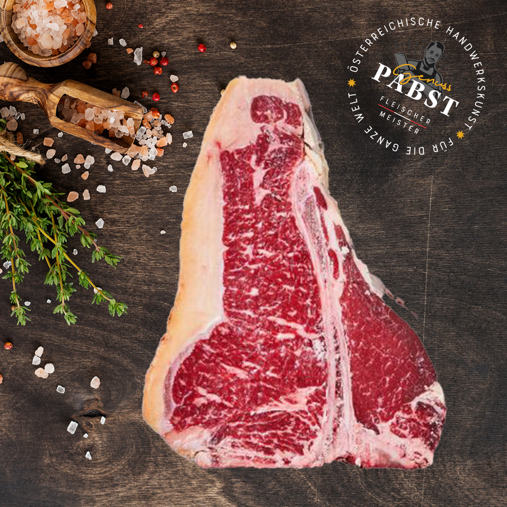 T-Bone Steak 1200g – Zartes und saftiges Steak zu 100% aus Österreich